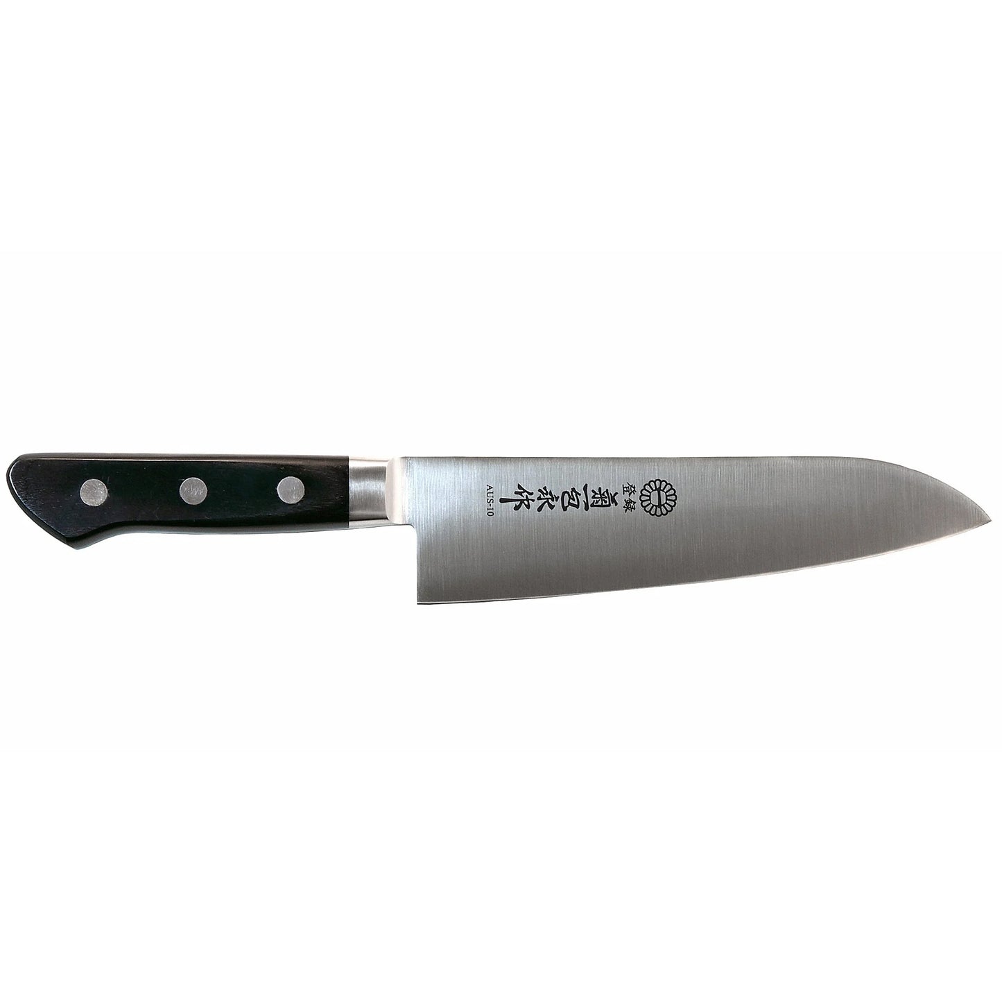 The Kikuichi GM Series Molybdenum Stainless Steel Santoku Knife, a remarkable fusion of performance, value, and craftsmanship. It’s a versatile and reliable kitchen tool designed to excel at the three essential cutting tasks a Santoku knife is known for: slicing, dicing, and mincing.