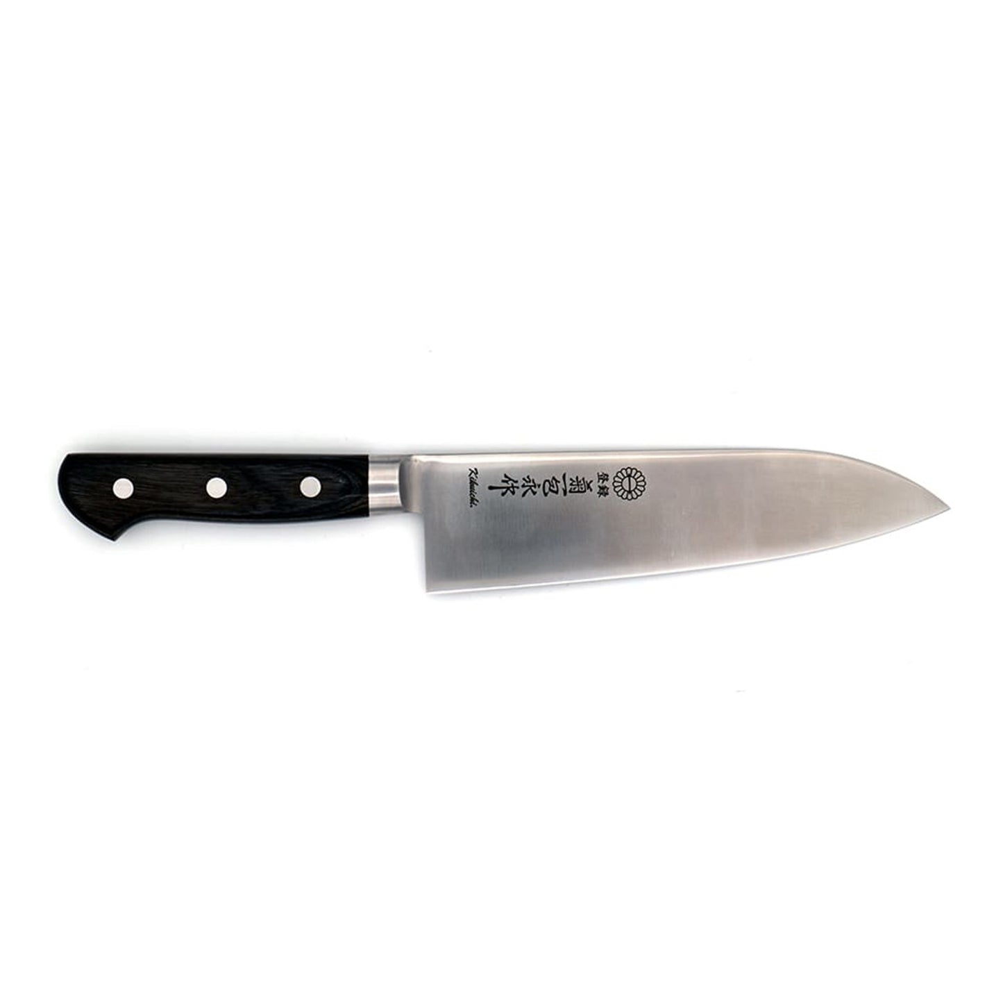 The Kikuichi GM Series Molybdenum Stainless Steel Santoku Knife, a remarkable fusion of performance, value, and craftsmanship. It’s a versatile and reliable kitchen tool designed to excel at the three essential cutting tasks a Santoku knife is known for: slicing, dicing, and mincing.