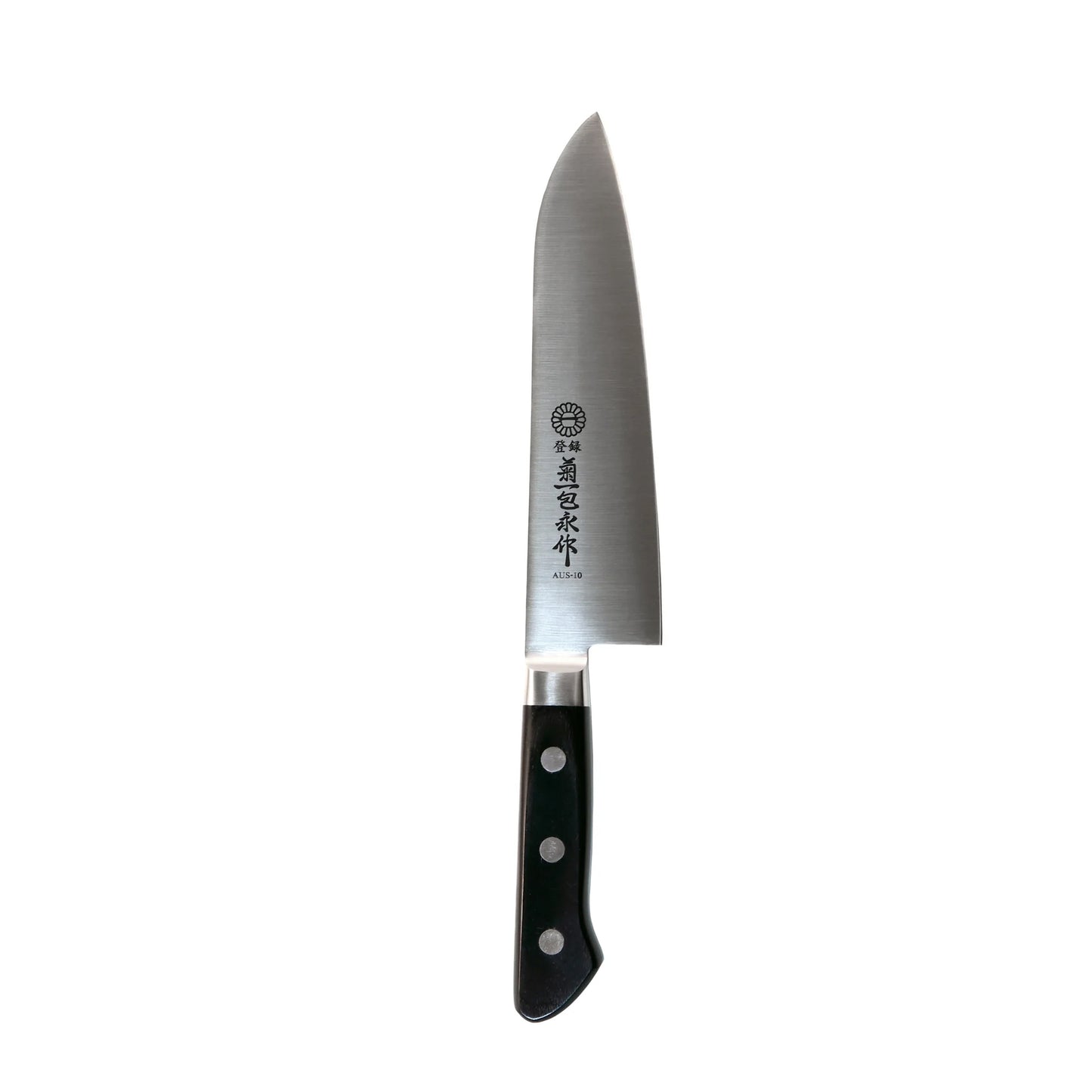The Kikuichi GM Series Molybdenum Stainless Steel Santoku Knife, a remarkable fusion of performance, value, and craftsmanship. It’s a versatile and reliable kitchen tool designed to excel at the three essential cutting tasks a Santoku knife is known for: slicing, dicing, and mincing.
