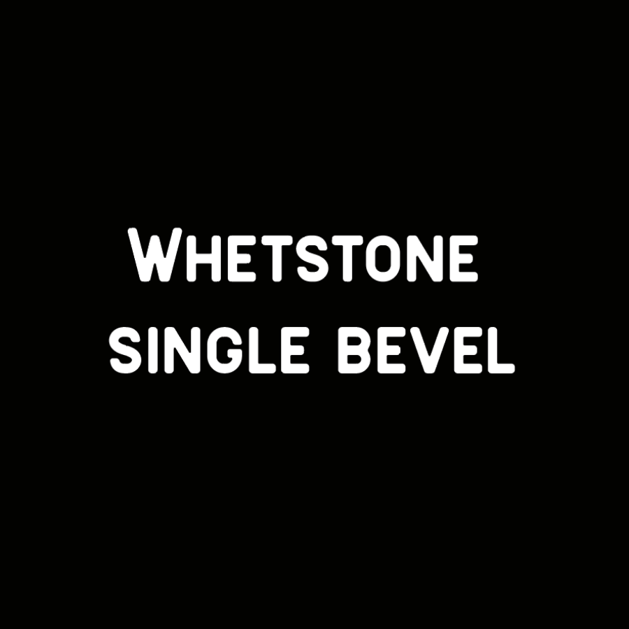 Whetstone Sharpening Single Bevel