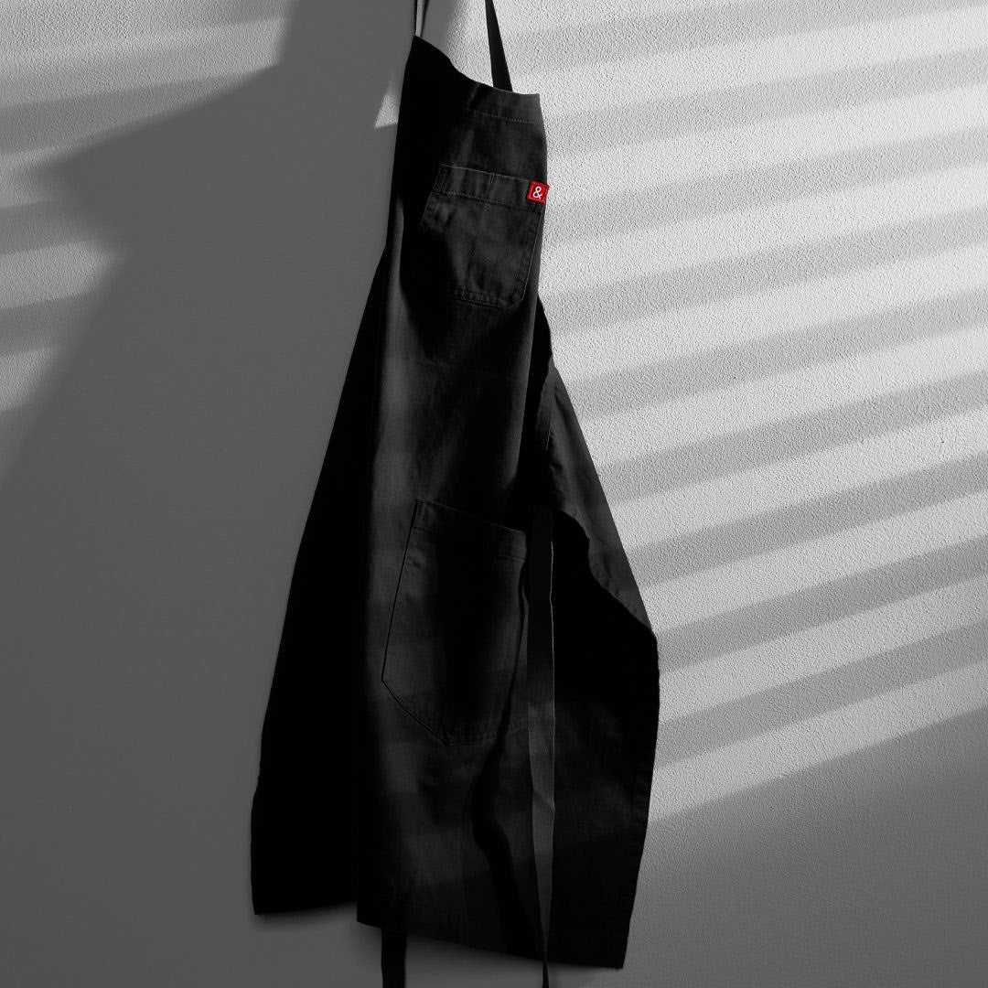 The Essential Abalone Black Denim Apron