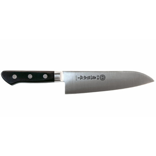 The Kikuichi GM Series Molybdenum Stainless Steel Santoku Knife, a remarkable fusion of performance, value, and craftsmanship.  It’s a versatile and reliable kitchen tool designed to excel at the three essential cutting tasks a Santoku knife is known for: slicing, dicing, and mincing.