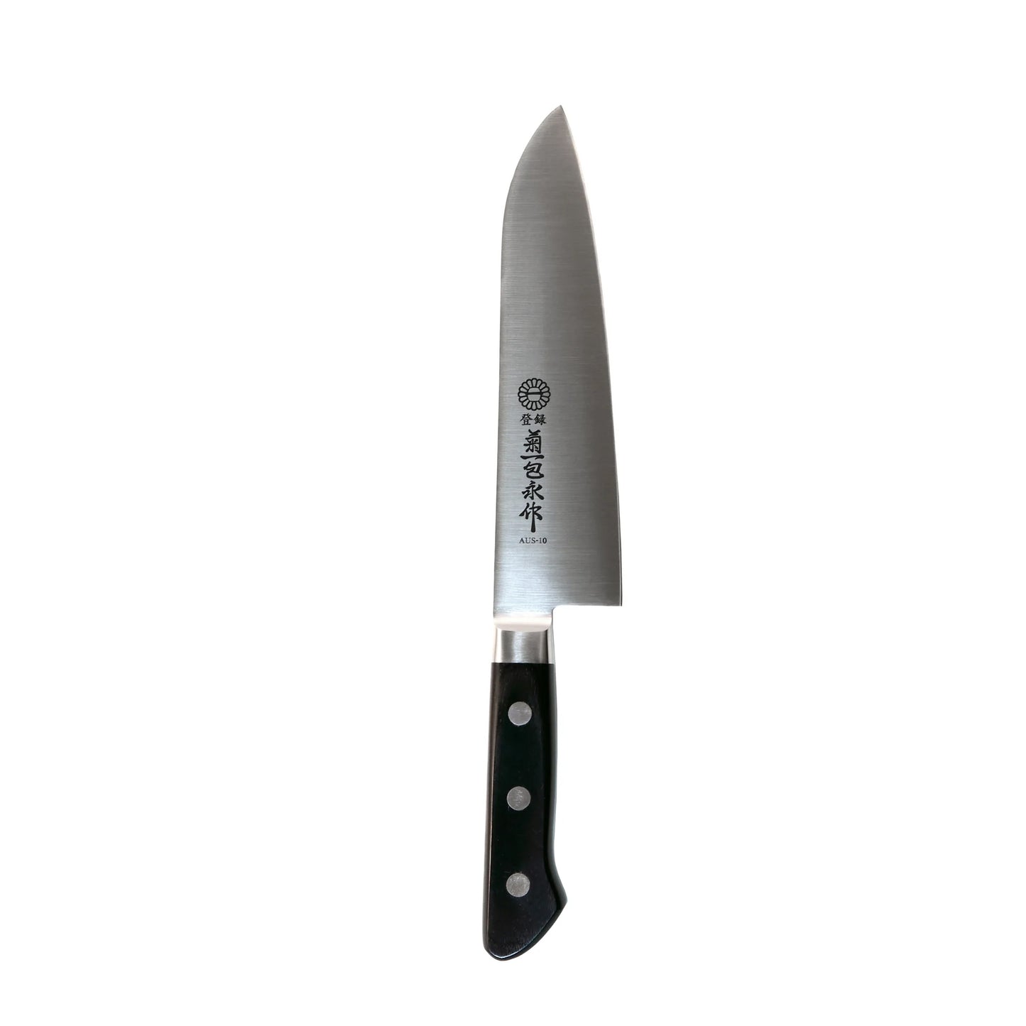 The Kikuichi GM Series Molybdenum Stainless Steel Santoku Knife, a remarkable fusion of performance, value, and craftsmanship.  It’s a versatile and reliable kitchen tool designed to excel at the three essential cutting tasks a Santoku knife is known for: slicing, dicing, and mincing.