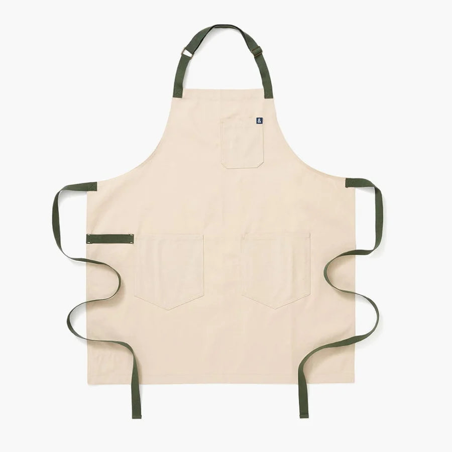 The Sage White Essential Apron