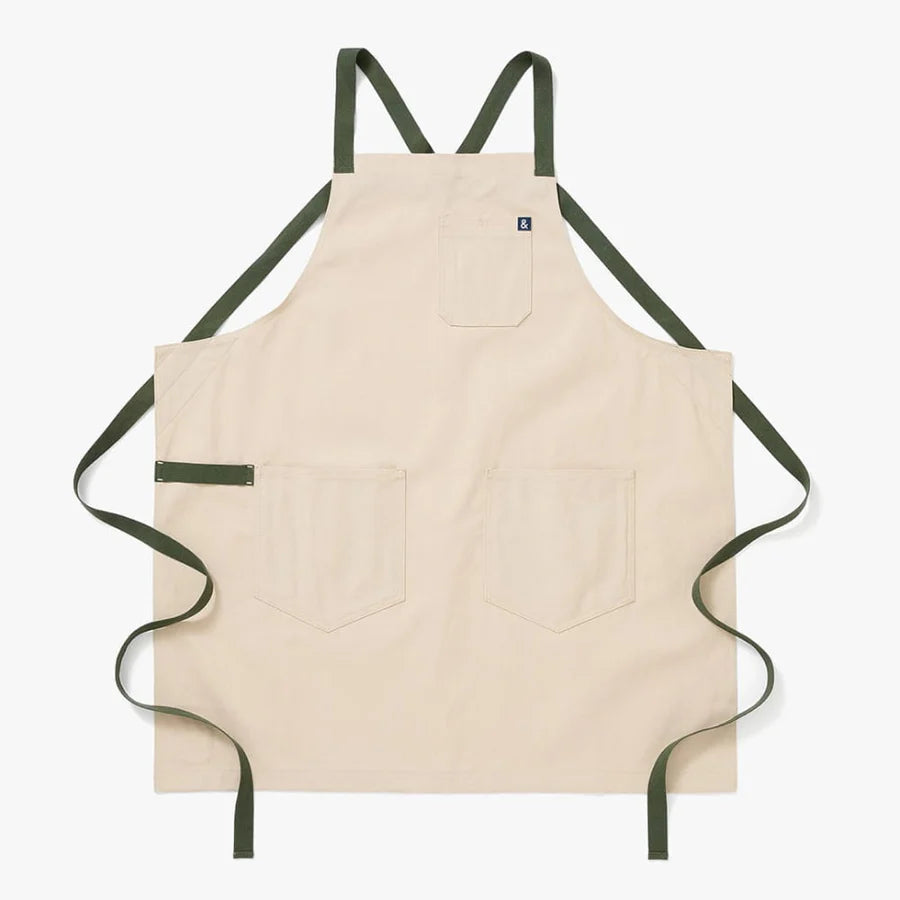 The Sage White Essential Apron