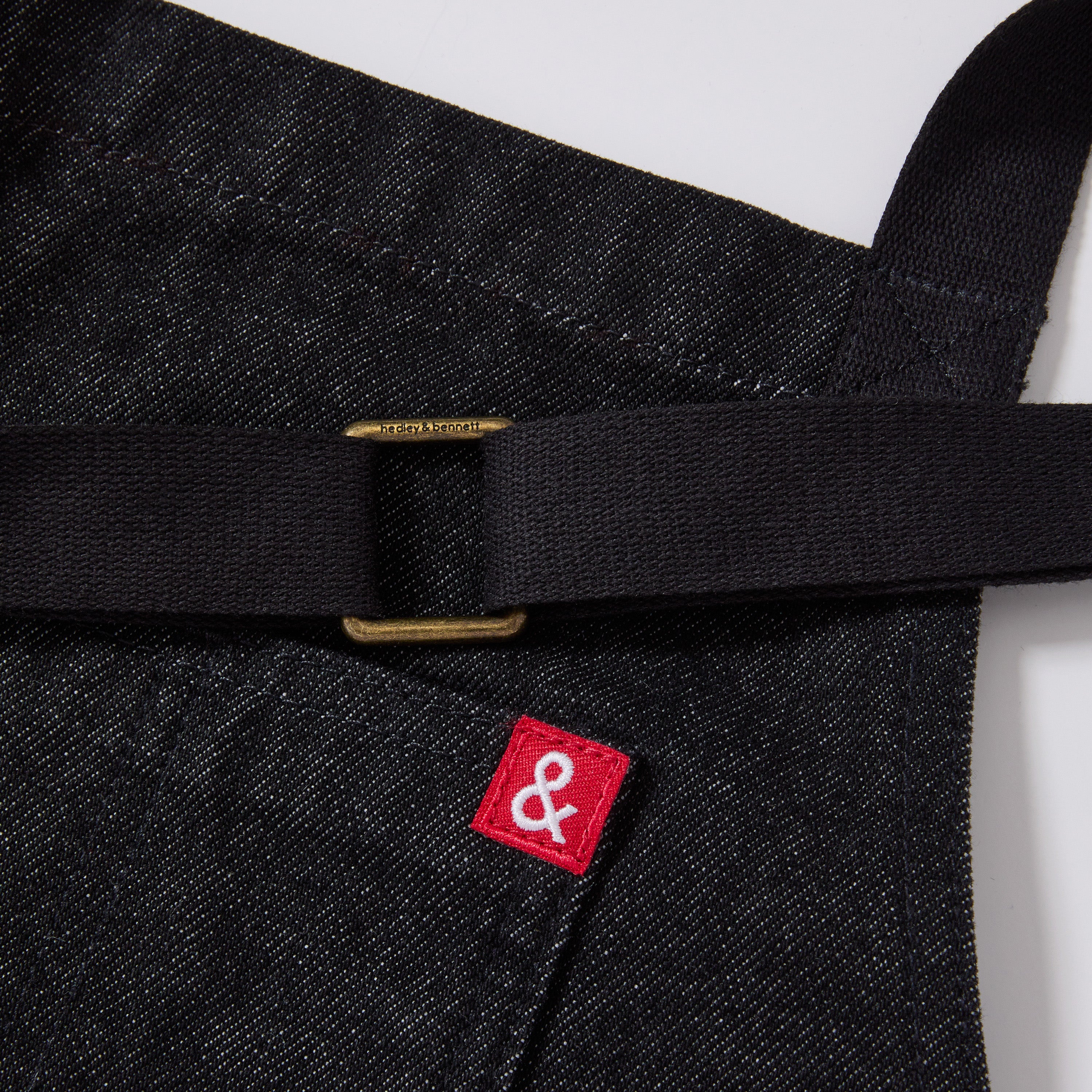 The Essential Abalone Black Denim Apron